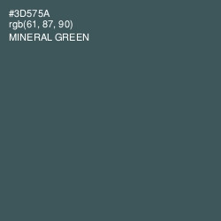 #3D575A - Mineral Green Color Image
