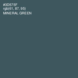 #3D575F - Mineral Green Color Image