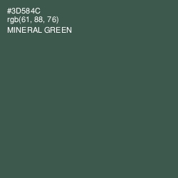 #3D584C - Mineral Green Color Image