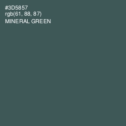 #3D5857 - Mineral Green Color Image