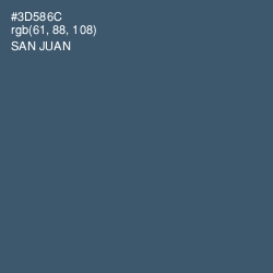 #3D586C - San Juan Color Image