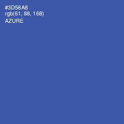 #3D58A8 - Azure Color Image