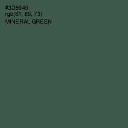 #3D5949 - Mineral Green Color Image