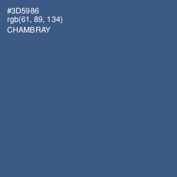 #3D5986 - Chambray Color Image