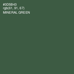 #3D5B43 - Mineral Green Color Image
