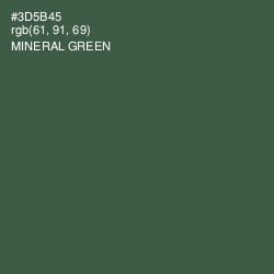 #3D5B45 - Mineral Green Color Image