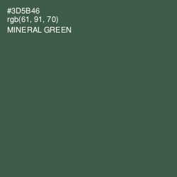 #3D5B46 - Mineral Green Color Image