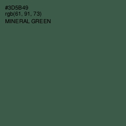 #3D5B49 - Mineral Green Color Image