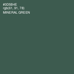 #3D5B4E - Mineral Green Color Image