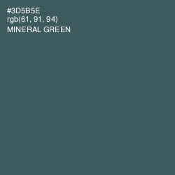 #3D5B5E - Mineral Green Color Image
