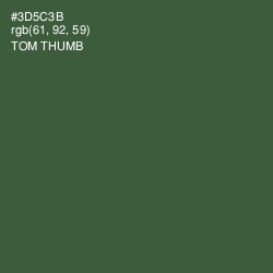 #3D5C3B - Tom Thumb Color Image
