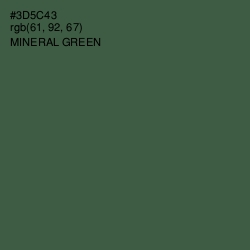 #3D5C43 - Mineral Green Color Image