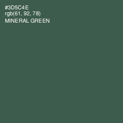 #3D5C4E - Mineral Green Color Image