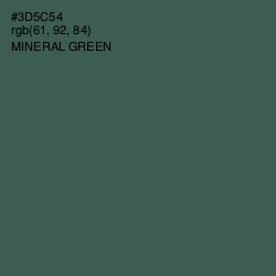 #3D5C54 - Mineral Green Color Image