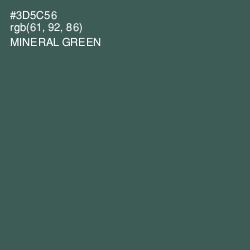 #3D5C56 - Mineral Green Color Image