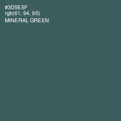 #3D5E5F - Mineral Green Color Image
