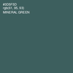 #3D5F5D - Mineral Green Color Image
