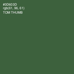 #3D603D - Tom Thumb Color Image