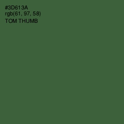 #3D613A - Tom Thumb Color Image