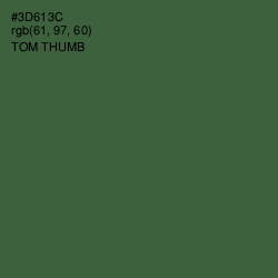 #3D613C - Tom Thumb Color Image