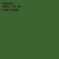 #3D6430 - Tom Thumb Color Image