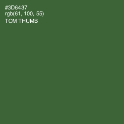 #3D6437 - Tom Thumb Color Image