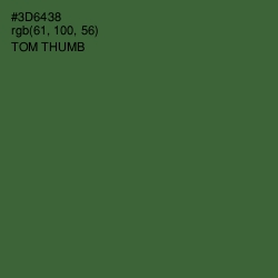 #3D6438 - Tom Thumb Color Image