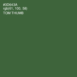 #3D643A - Tom Thumb Color Image