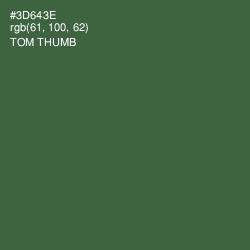 #3D643E - Tom Thumb Color Image