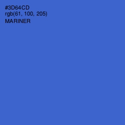 #3D64CD - Mariner Color Image