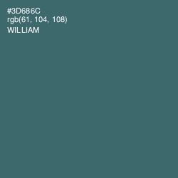 #3D686C - William Color Image