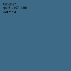 #3D6B87 - Calypso Color Image