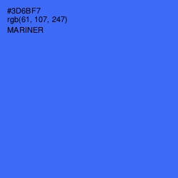 #3D6BF7 - Mariner Color Image