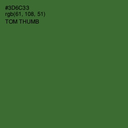 #3D6C33 - Tom Thumb Color Image