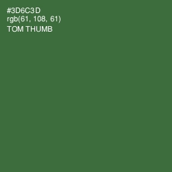 #3D6C3D - Tom Thumb Color Image