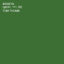 #3D6F34 - Tom Thumb Color Image