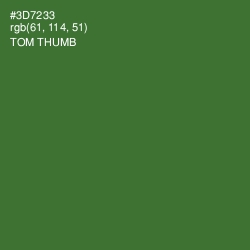 #3D7233 - Tom Thumb Color Image