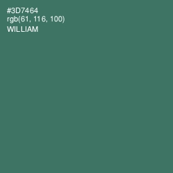 #3D7464 - William Color Image