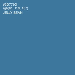 #3D779D - Jelly Bean Color Image