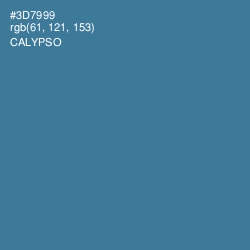 #3D7999 - Calypso Color Image