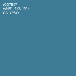 #3D7B97 - Calypso Color Image