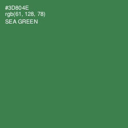 #3D804E - Sea Green Color Image