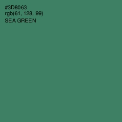 #3D8063 - Sea Green Color Image