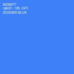 #3D80F7 - Dodger Blue Color Image