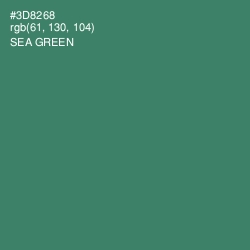 #3D8268 - Sea Green Color Image