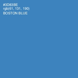 #3D83BE - Boston Blue Color Image