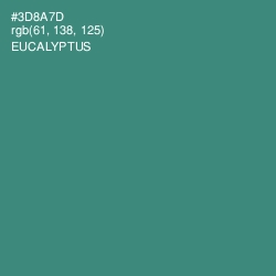 #3D8A7D - Eucalyptus Color Image