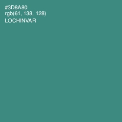 #3D8A80 - Lochinvar Color Image