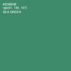 #3D8B6B - Sea Green Color Image