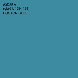 #3D8BA1 - Boston Blue Color Image